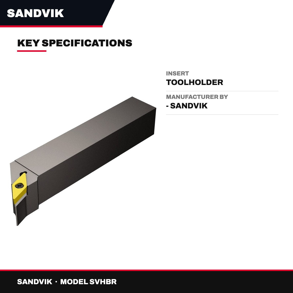 Sandvik SVHBR – Insert – Toolholder