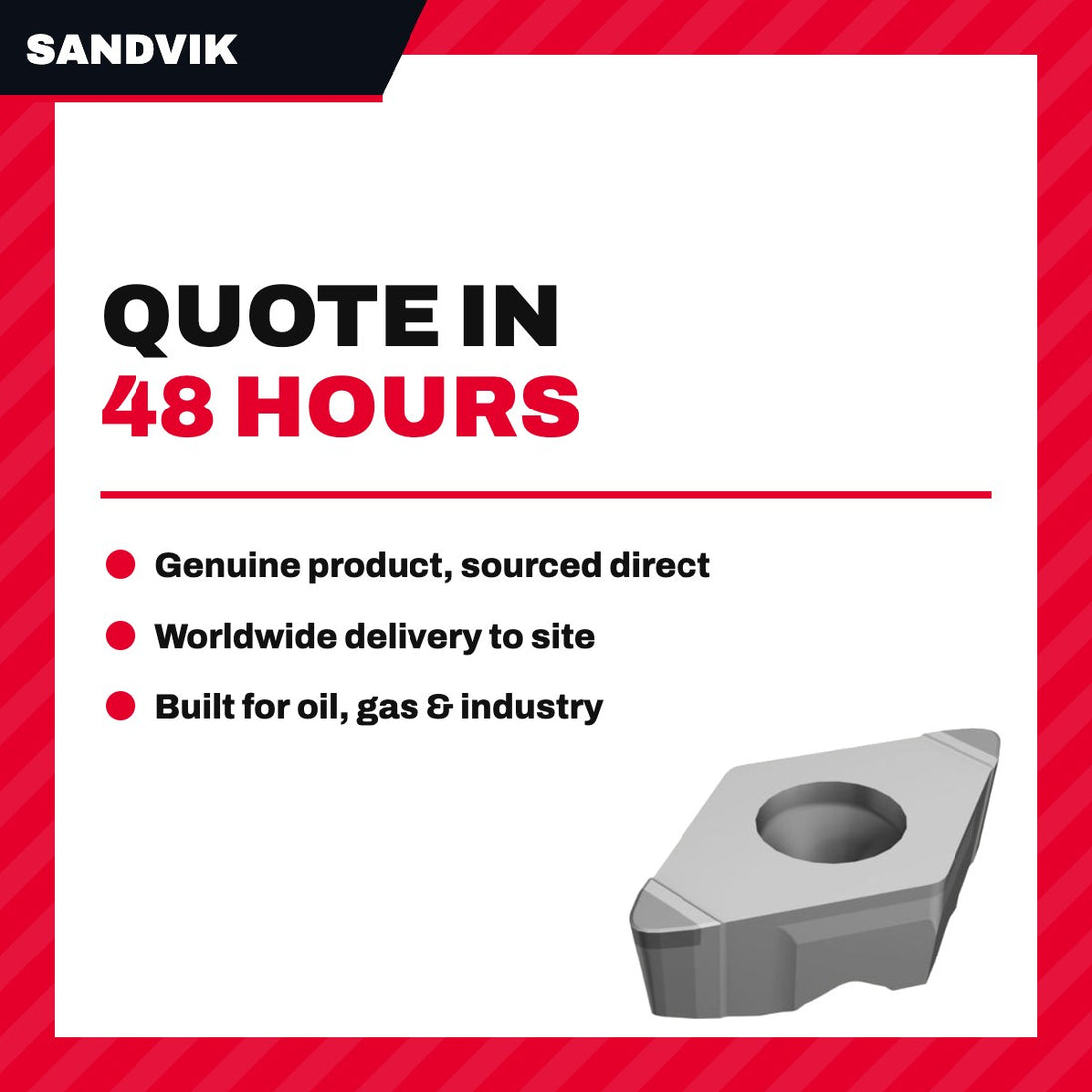 Sandvik TR-DC1308-F 1205 – Insert – Toolholder