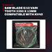 Saw Blade 6/10 Vari Tooth 3350 X 13Mm Compatible With Kv40 Metal Cutting Vertical Ban