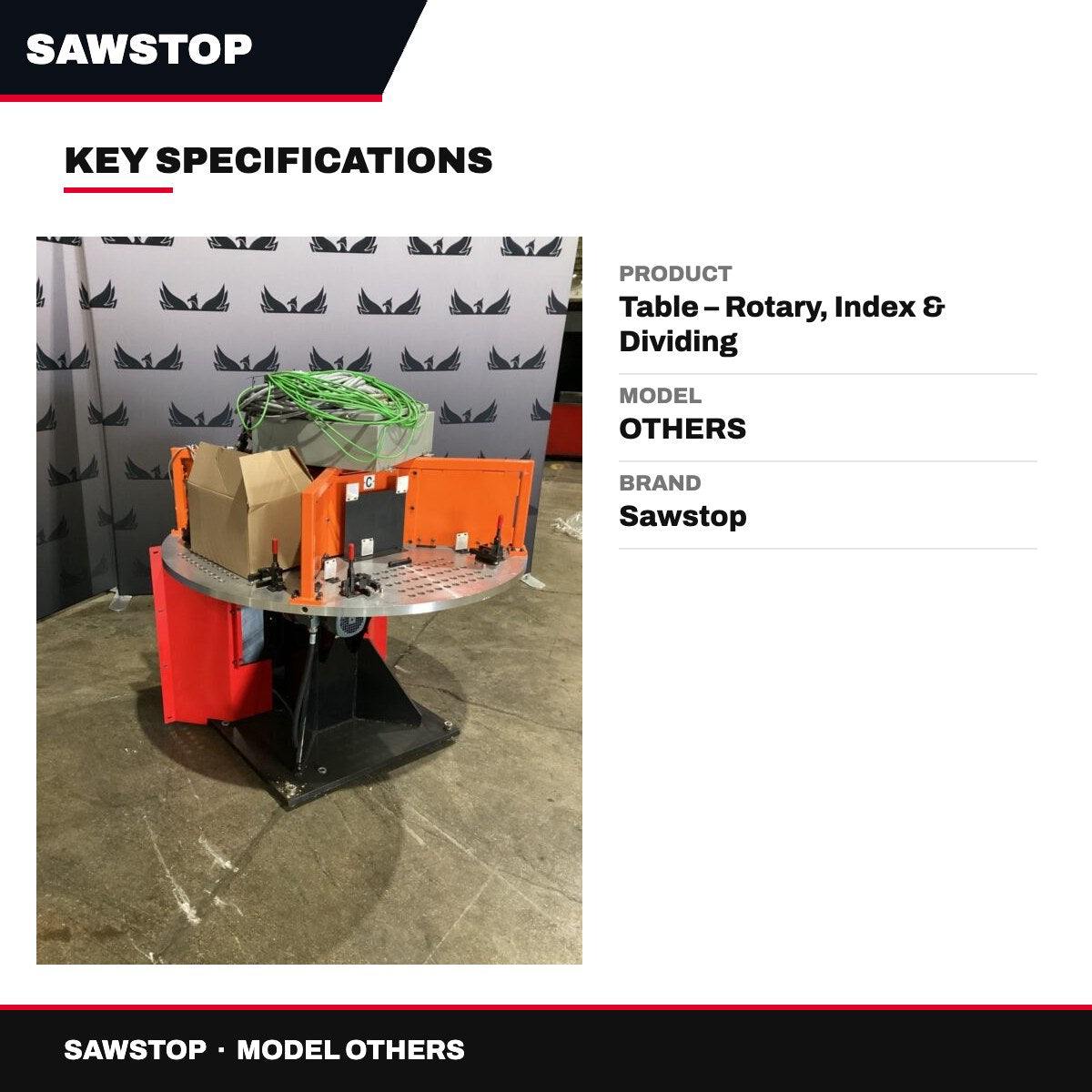 Sawstop OTHERS – Table – Rotary, Index & Dividing