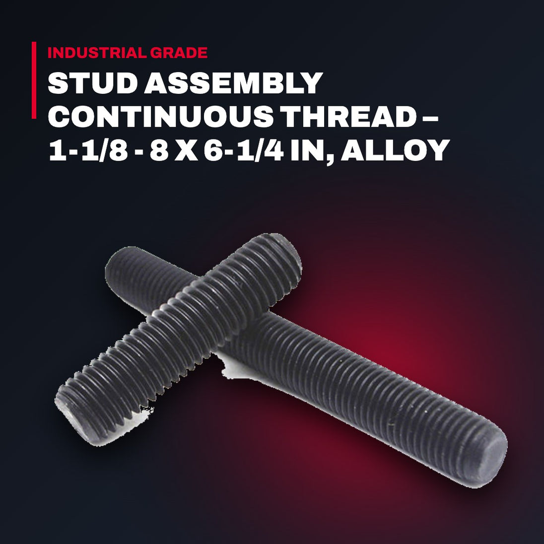 Sbm Offshore Us 29 – Stud Assembly Continuous Thread – 1-1/8 - 8 X 6-1/4 In, Alloy