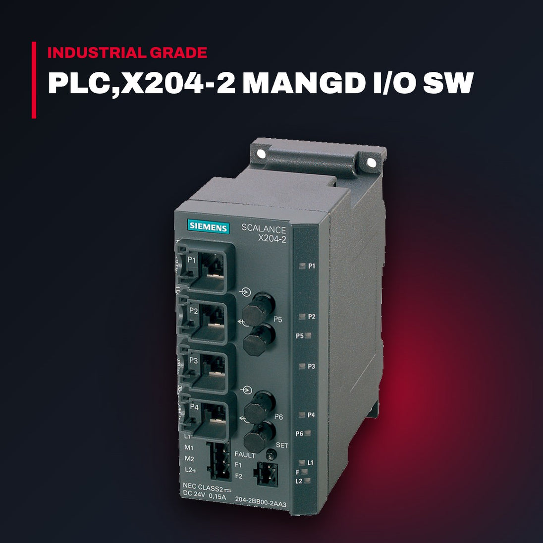 Scalance-Oem Prt – Plc,X204-2 Mangd I/O Sw