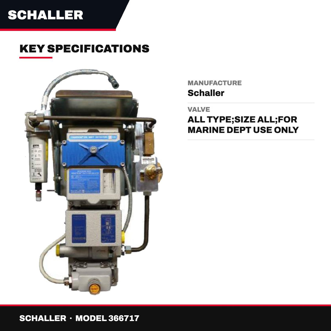 Schaller 366717 – Control Valve Of Oil Mist Detector
