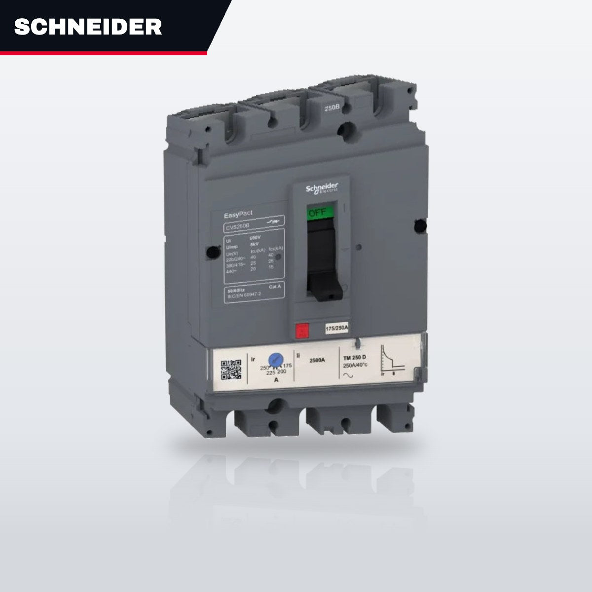 Schneider 5002282086 – Circuit Breaker Molded Case – 25 A, 3 Pole
