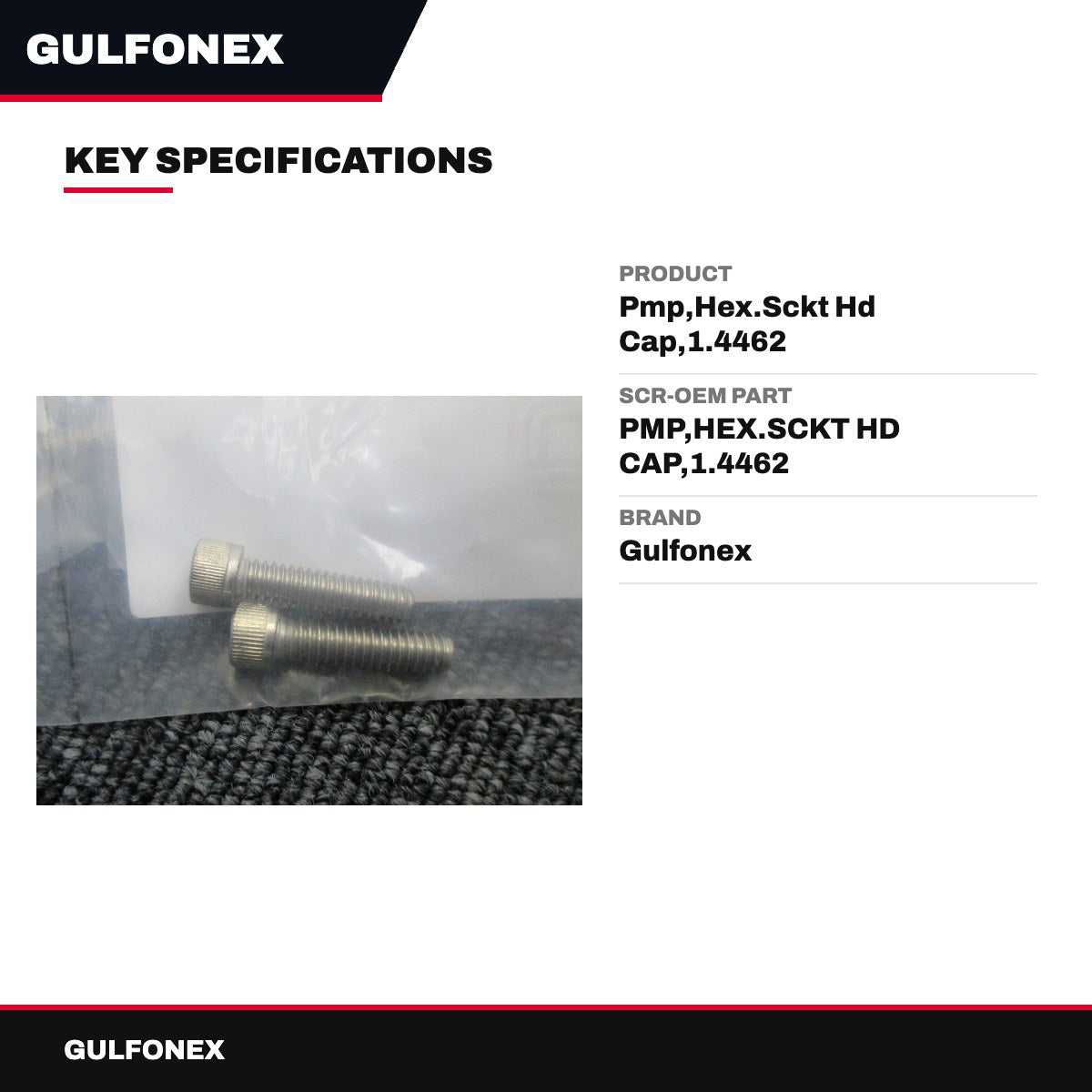Scr-Oem Part – Pmp,Hex.Sckt Hd Cap,1.4462