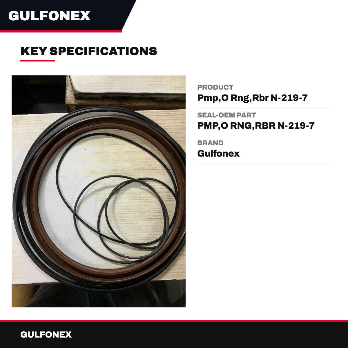 Seal-Oem Part – Pmp,O Rng,Rbr N-219-7