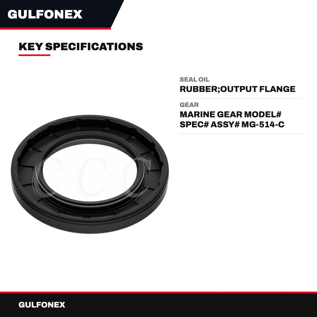 Seal Oil – Rubber, Output Flange