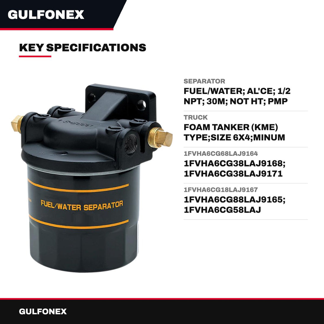 Separator – Fuel/Water, Al'Ce