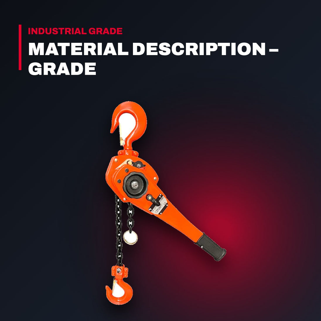 Shandong Lisheng Machinery Manufacturer CM490-32 – Material Description – Grade