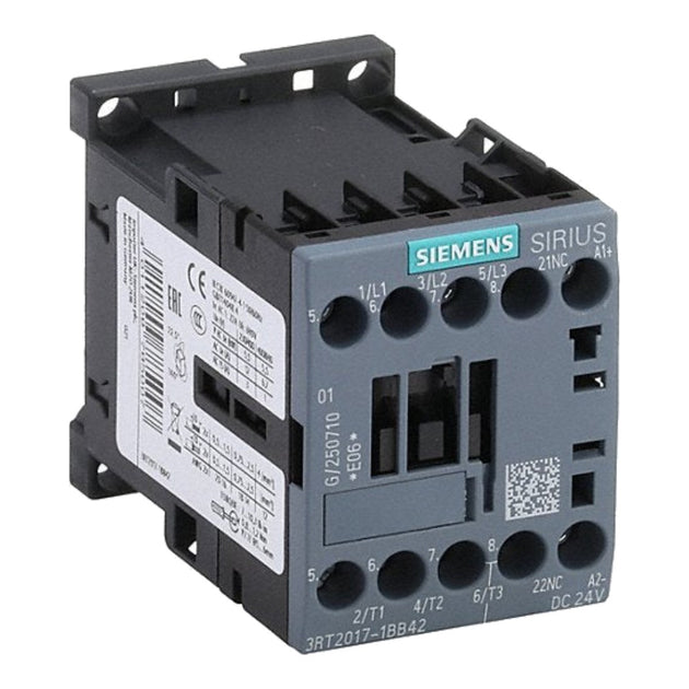 Siemens 3RT20171BB42 – Contactor Motor – Magnetic Type, 3 Pole