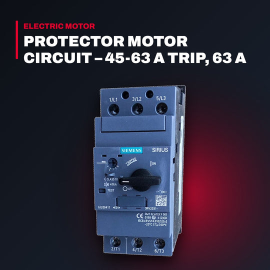 Siemens 3RV2031-4JA10 – Protector Motor Circuit – 45-63 A Trip, 63 A