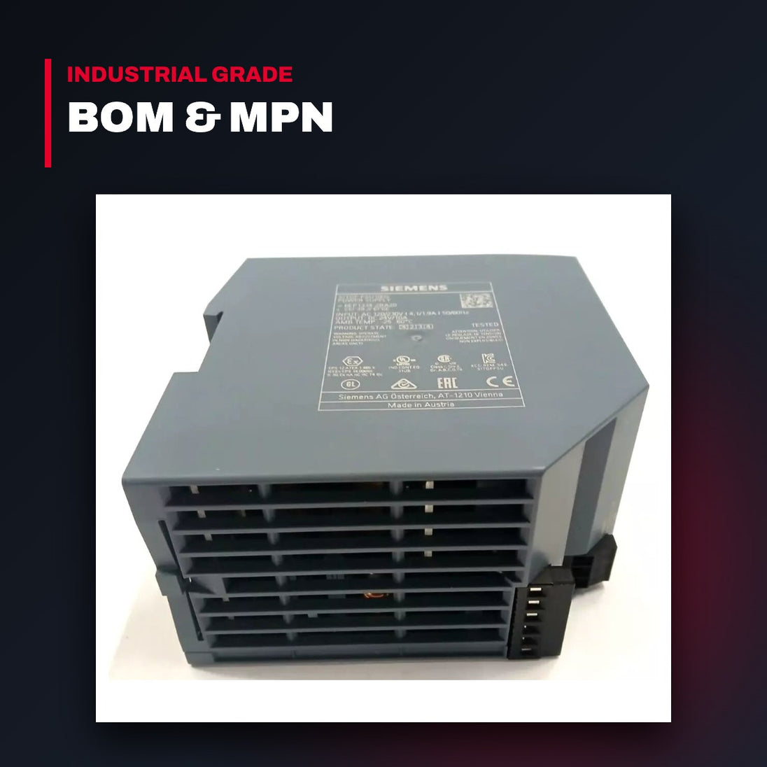 Siemens – Sitop Modular Power Supply, 120/230 VAC Power