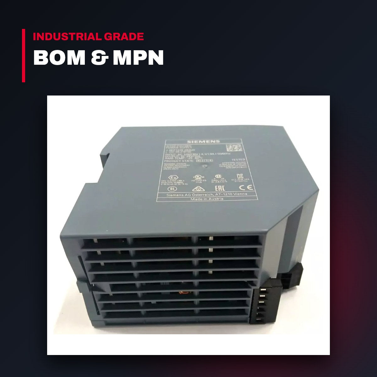 Siemens – Sitop Modular Power Supply, 120/230 VAC Power