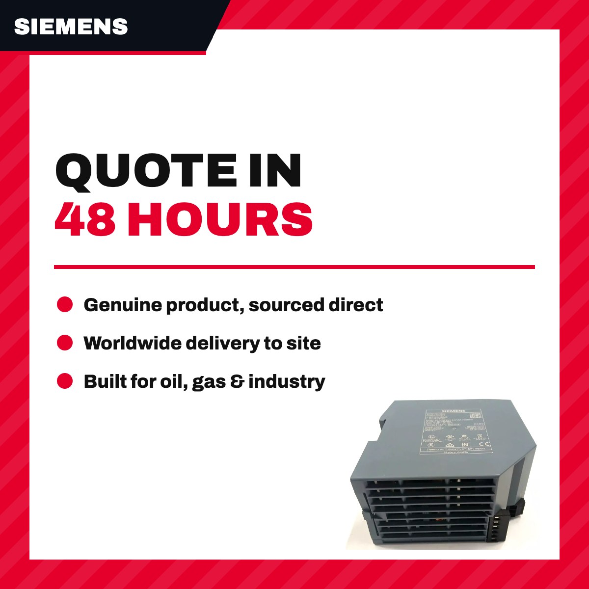 Siemens – Sitop Modular Power Supply, 120/230 VAC Power