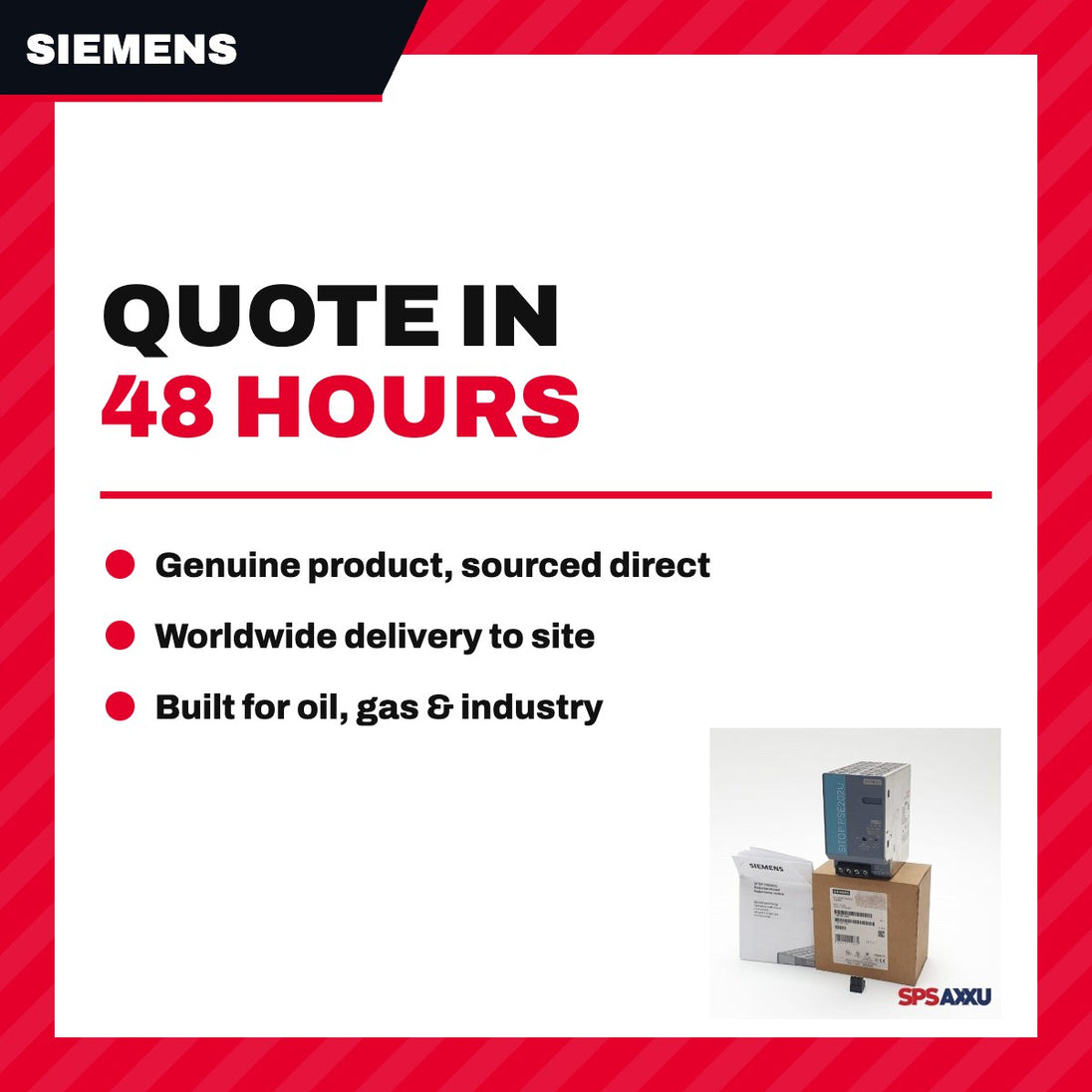 Siemens 6EP1961-3BA21 – Power Supply Electrical – Sitop Regulated Type, 24 Vdc(24-28.8