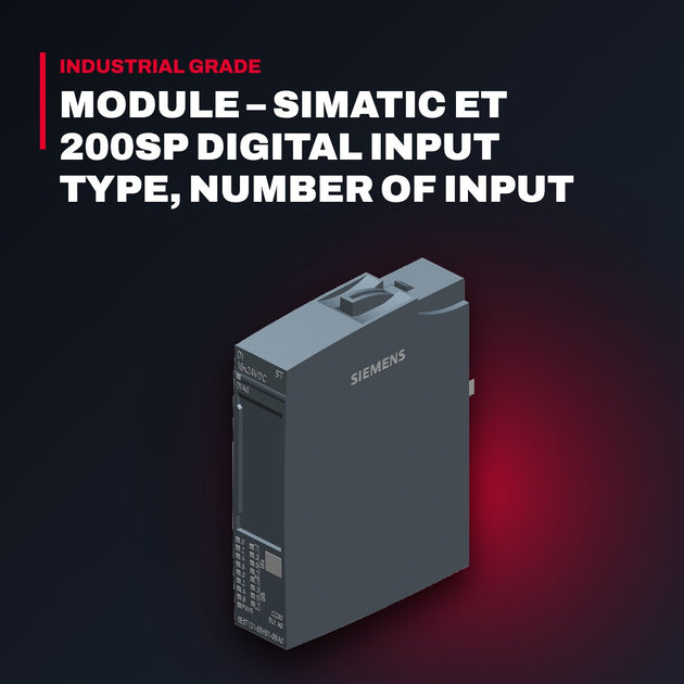 Siemens 6ES71316BH010B – Module – Simatic Et 200Sp Digital Input Type, Number Of Input