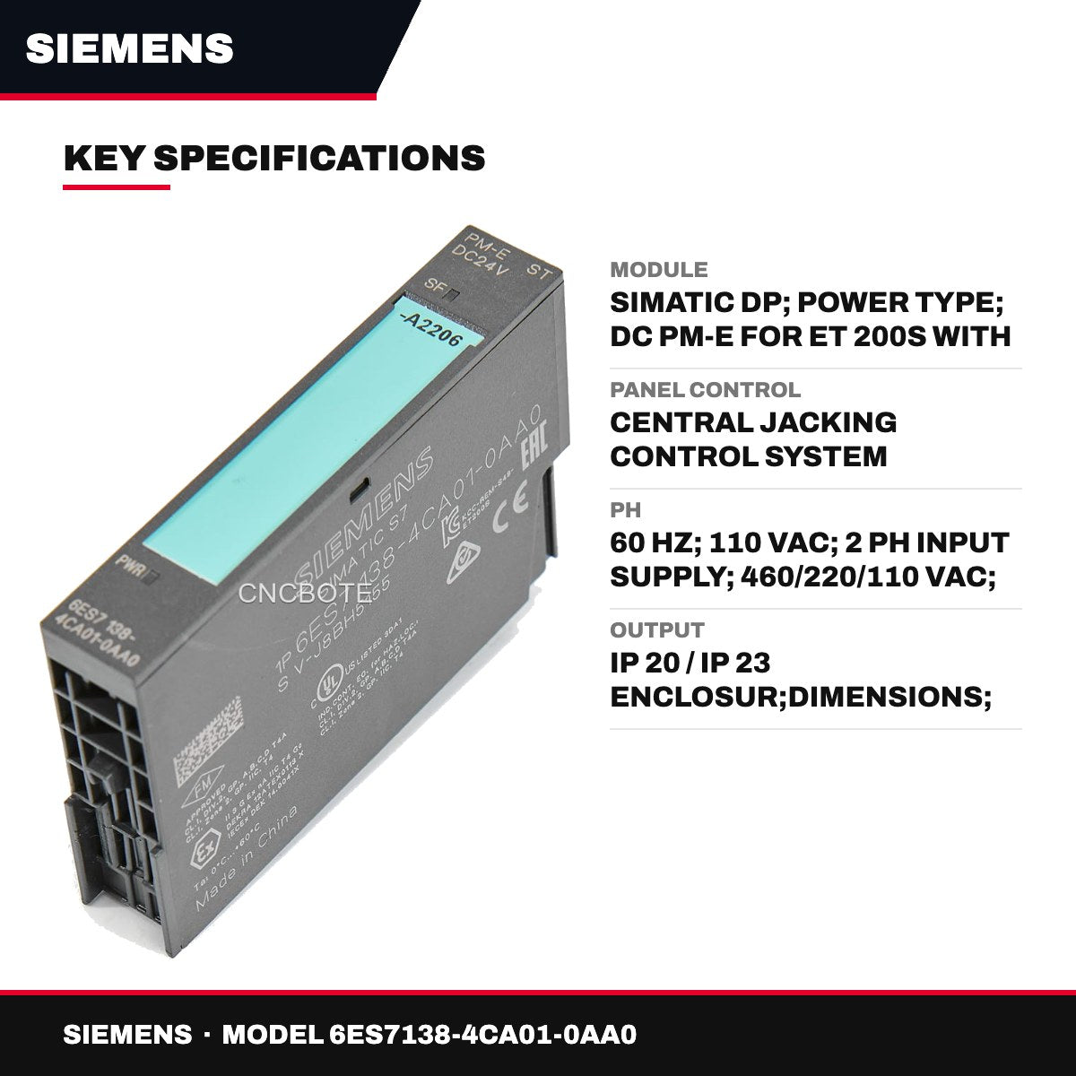 Siemens 6ES7138-4CA01-0AA0 – Module – Simatic Dp, Power Type