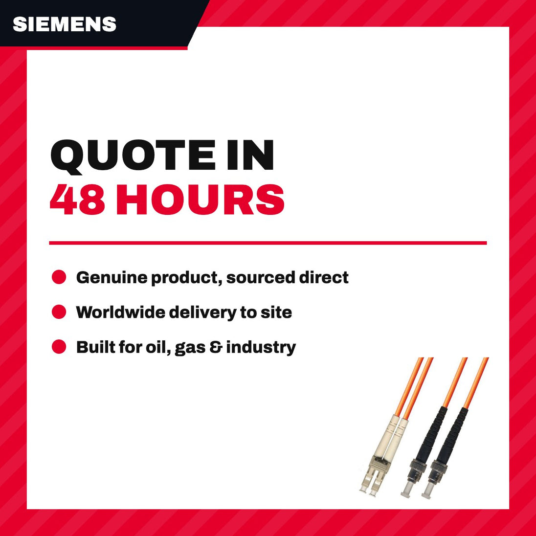 Siemens A1A093053 – Assembly – Fiber Optic Asy, Duplex Type