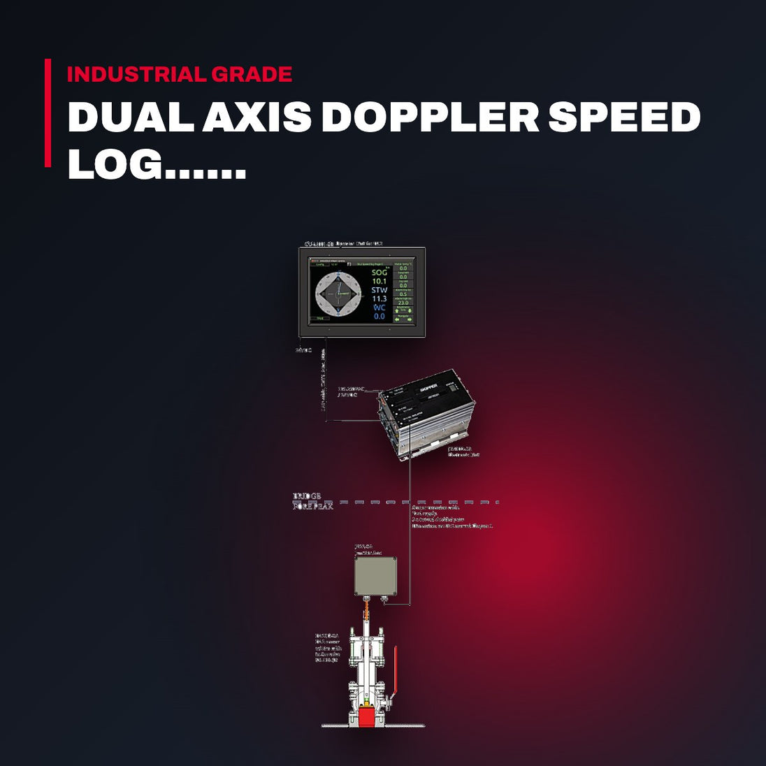 Skipper DL2 – Dual Axis Doppler Speed Log System