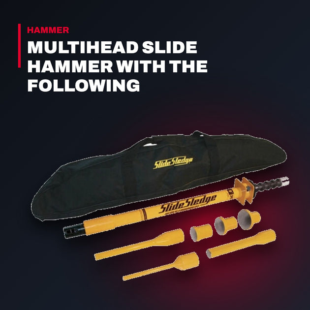 Slide Sledge 211105 – Multihead Slide Hammer With The Following Specifications – Overall Length, 30 Inches