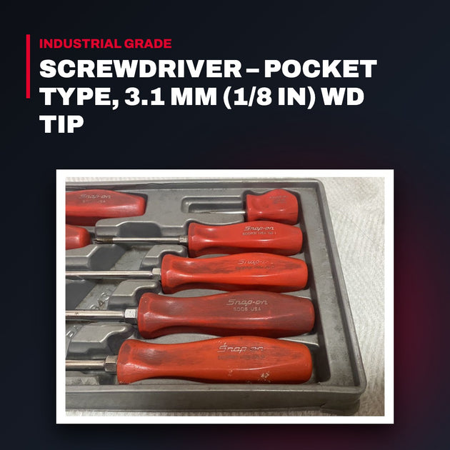 Snap On Tools SDD2040 – Screwdriver – Pocket Type, 3.1 Mm (1/8 In) Wd Tip