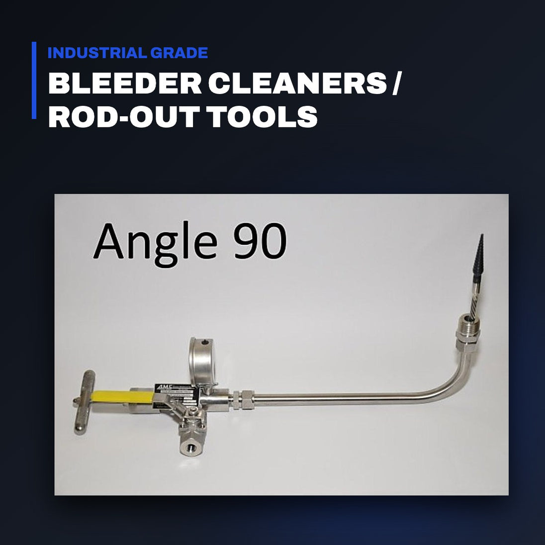 Johnkeans JK-VA-2001 – Bleeder Cleaner / Rod-Out Tool 90°, 12"