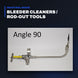 Johnkeans JK-VA-2001 – Bleeder Cleaner / Rod-Out Tool 90°, 12"