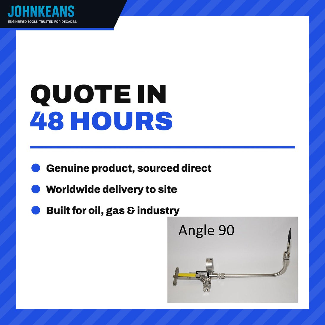 Johnkeans JK-VA-2001 – Bleeder Cleaner / Rod-Out Tool 90°, 12"