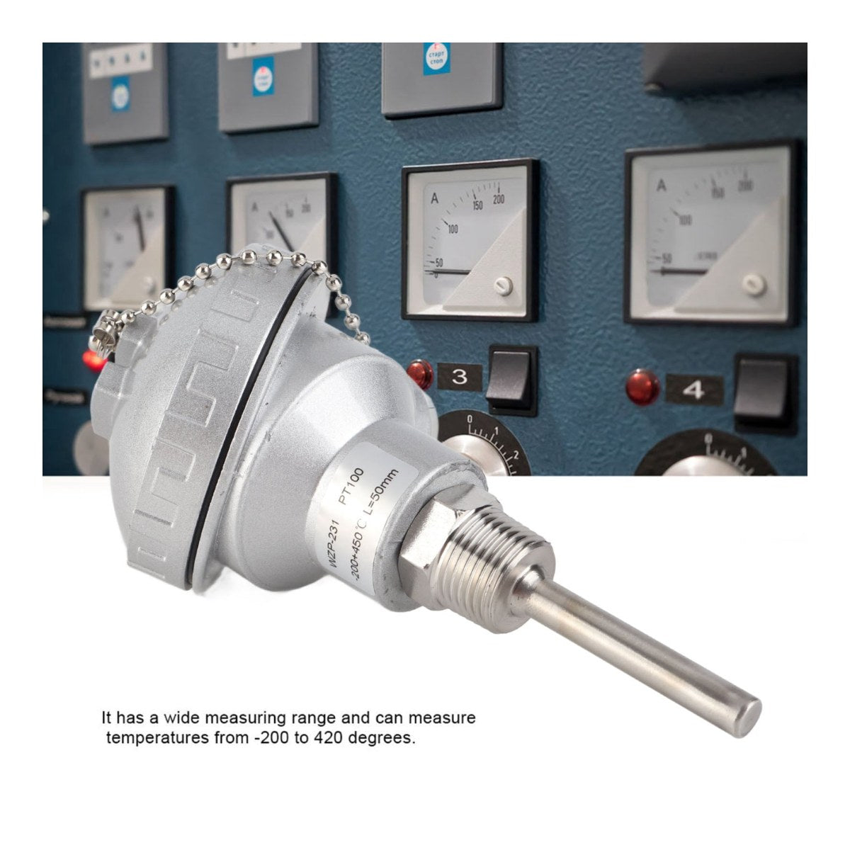 Snsr-Temp – Rtd,1 X Pt100,1/2In Npt,8Mm