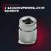 Socket Wrench – 1-13/16 In Opening, 3/4 In Sq Drive