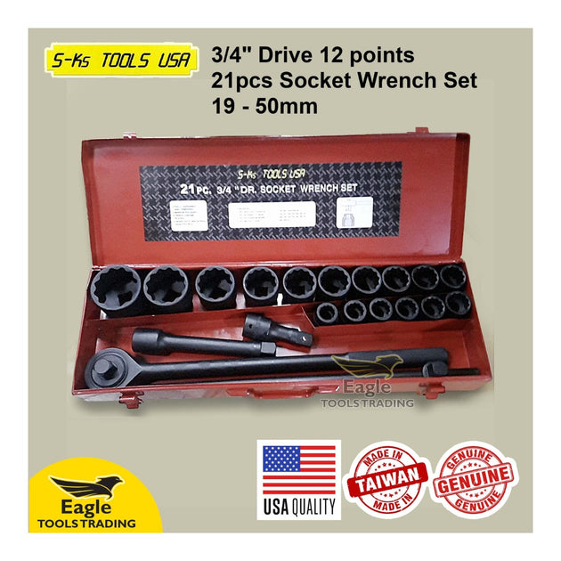 Socket Wrench – 1-3/4 In Opening, 3/4 In Sq Drive