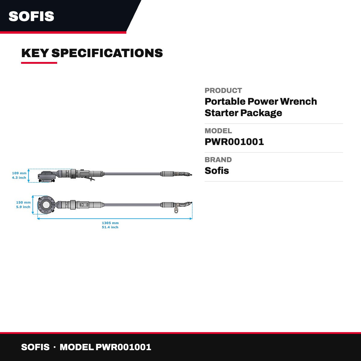 Sofis PWR001001 – Portable Power Wrench Starter Package