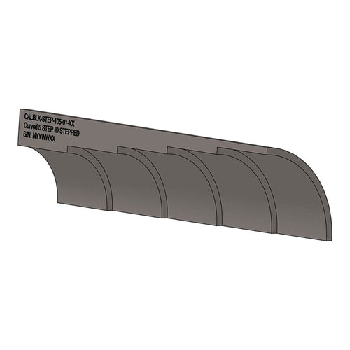 Johnkeans JK-EL-2026 – Curved Step Calibration Block for Ultrasonic Thickness, Small Bore