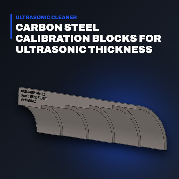 Johnkeans JK-EL-2026 – Curved Step Calibration Block for Ultrasonic Thickness, Small Bore