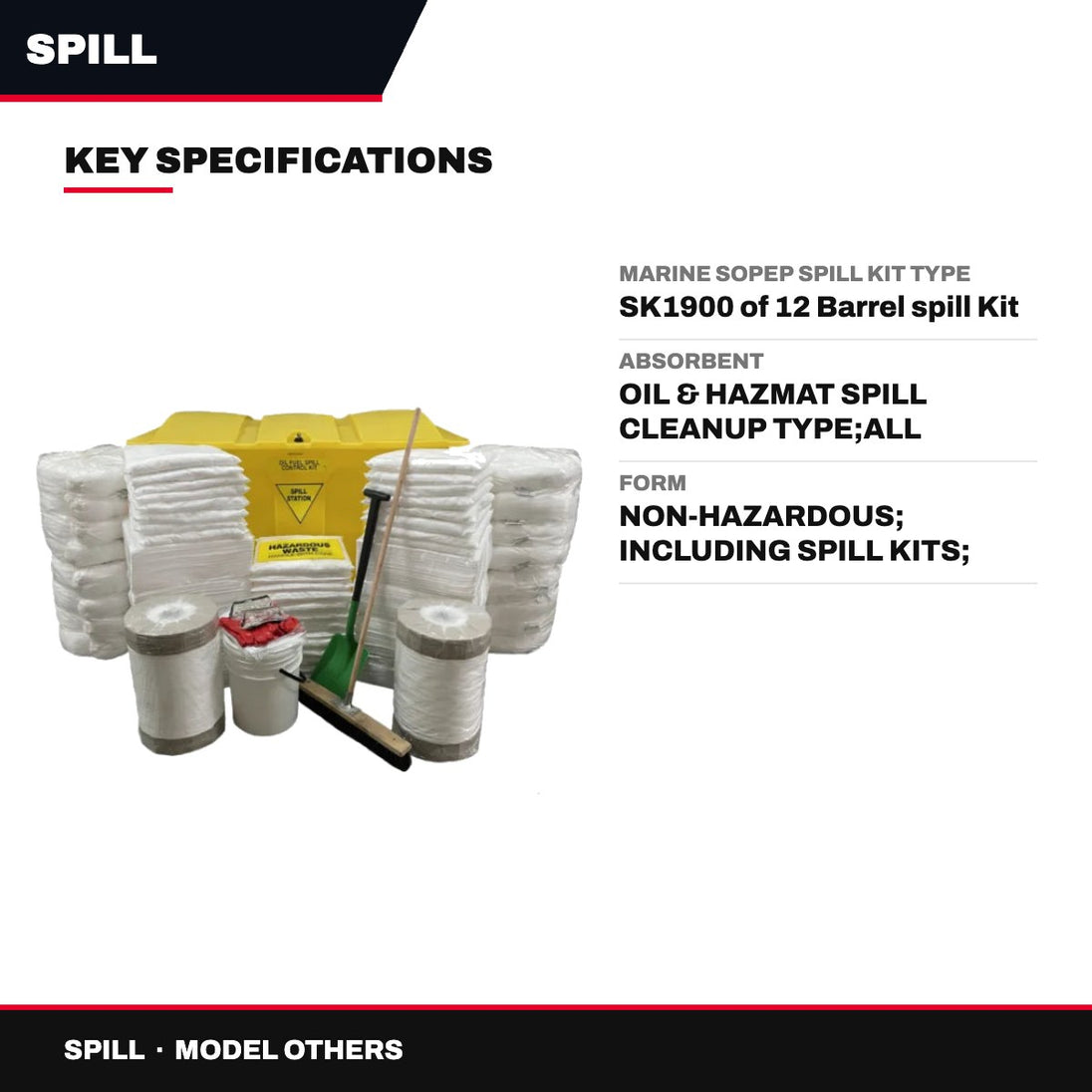 Spill OTHERS – Marine Sopep Spill Kit Type – Sk1900 Of 12 Barrel Spill Kit