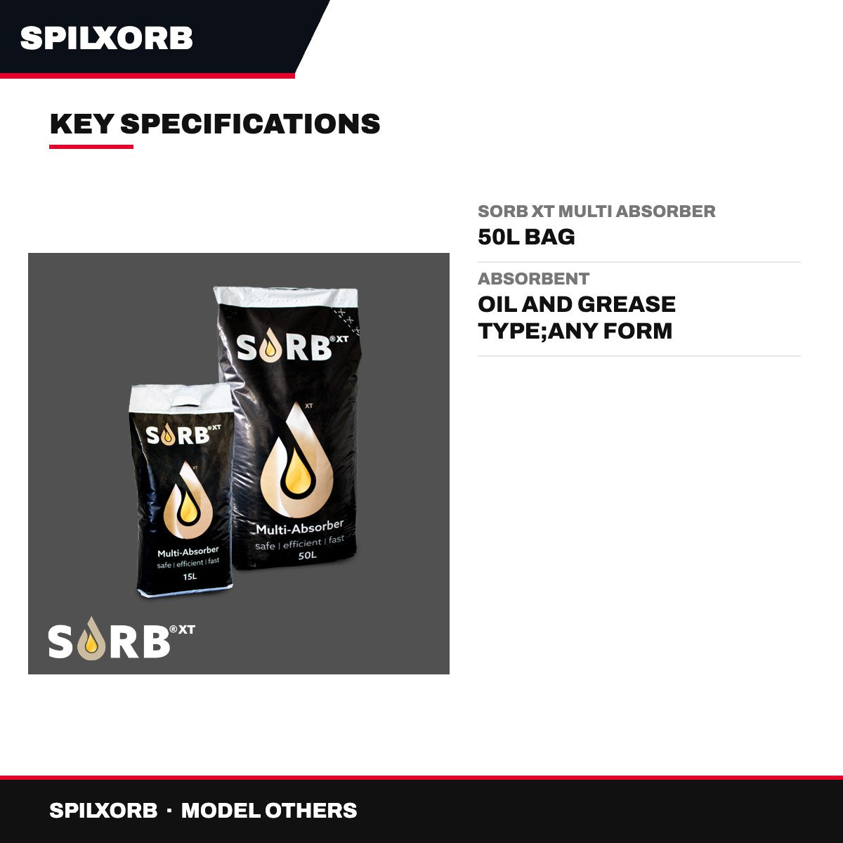 Spilxorb OTHERS – Sorb Xt Multi Absorber – 50L Bag