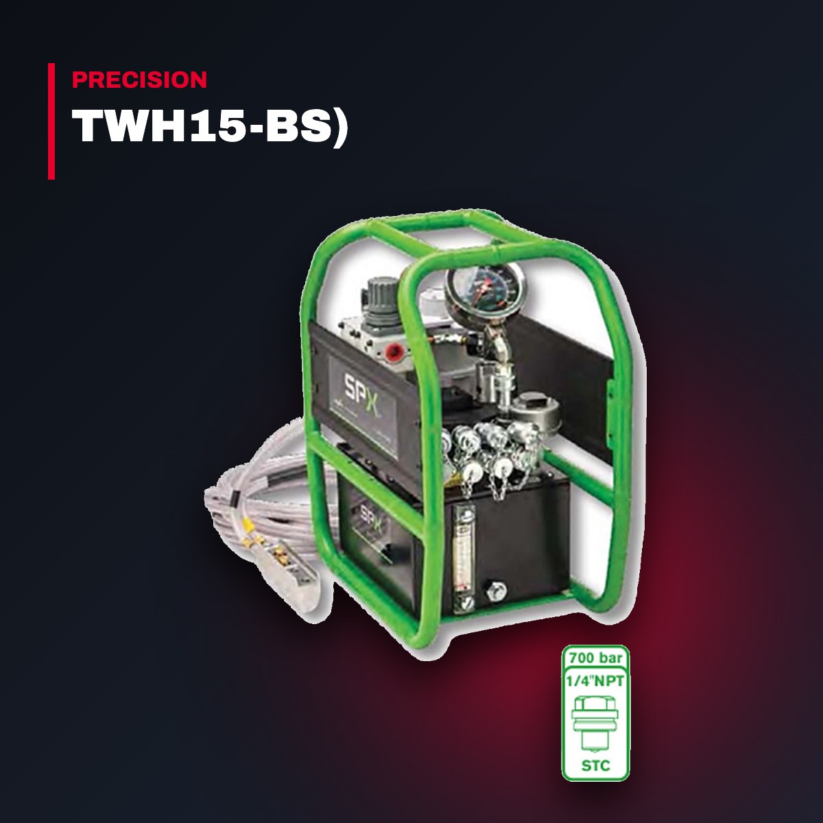 SPX Power Team RWP55-BS-R – Air/Hydraulic Torque Wrench Pump 10,000 PSI