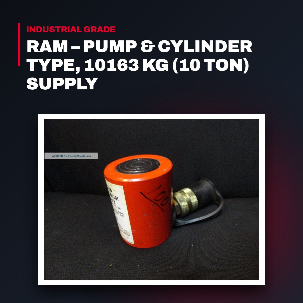 Spx Fluid – Pump & Cylinder Ram, 10163 Kg (10 Ton)