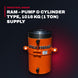 Spx Fluid Power Us HS-2000 – Ram – Pump & Cylinder Type, 1016 Kg (1 Ton) Supply