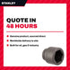 Stanley 10055M – Socket Impact Wrench – 55 Mm Opening, 1 In Sq Drive