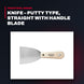 Stanley – Putty Knife, Straight With Handle Blade