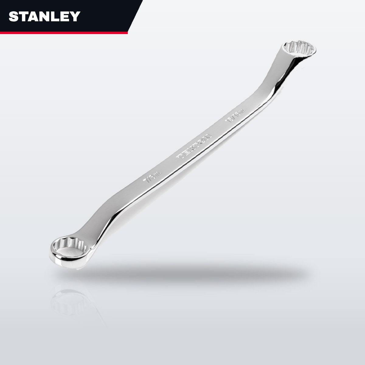 Stanley – Box & Open End Wrench, 10-15 Deg Offset, 7/16 in