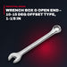 Stanley 86-845 – Wrench Box & Open End – 10-15 Deg Offset Type, 1-1/8 In