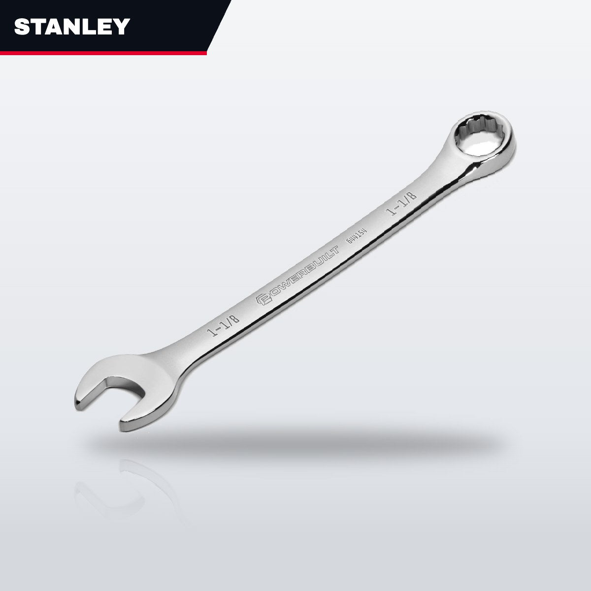 Stanley 86-845 – Wrench Box & Open End – 10-15 Deg Offset Type, 1-1/8 In