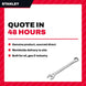 Stanley 86-845 – Wrench Box & Open End – 10-15 Deg Offset Type, 1-1/8 In