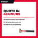 Stanley J1431G – Stanley Proto J1431G Brass Hammer 3.8 Lb