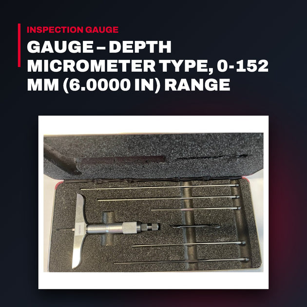 Starrett 449BZ-6R – Gauge – Depth Micrometer Type, 0-152 Mm (6.0000 In) Range