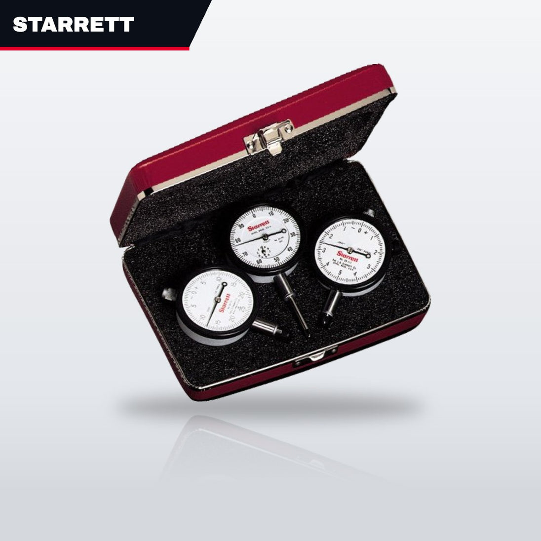 Starrett S253Z – Dial Indicator Set – Set Of 3 Inch Reading Dial Indicator