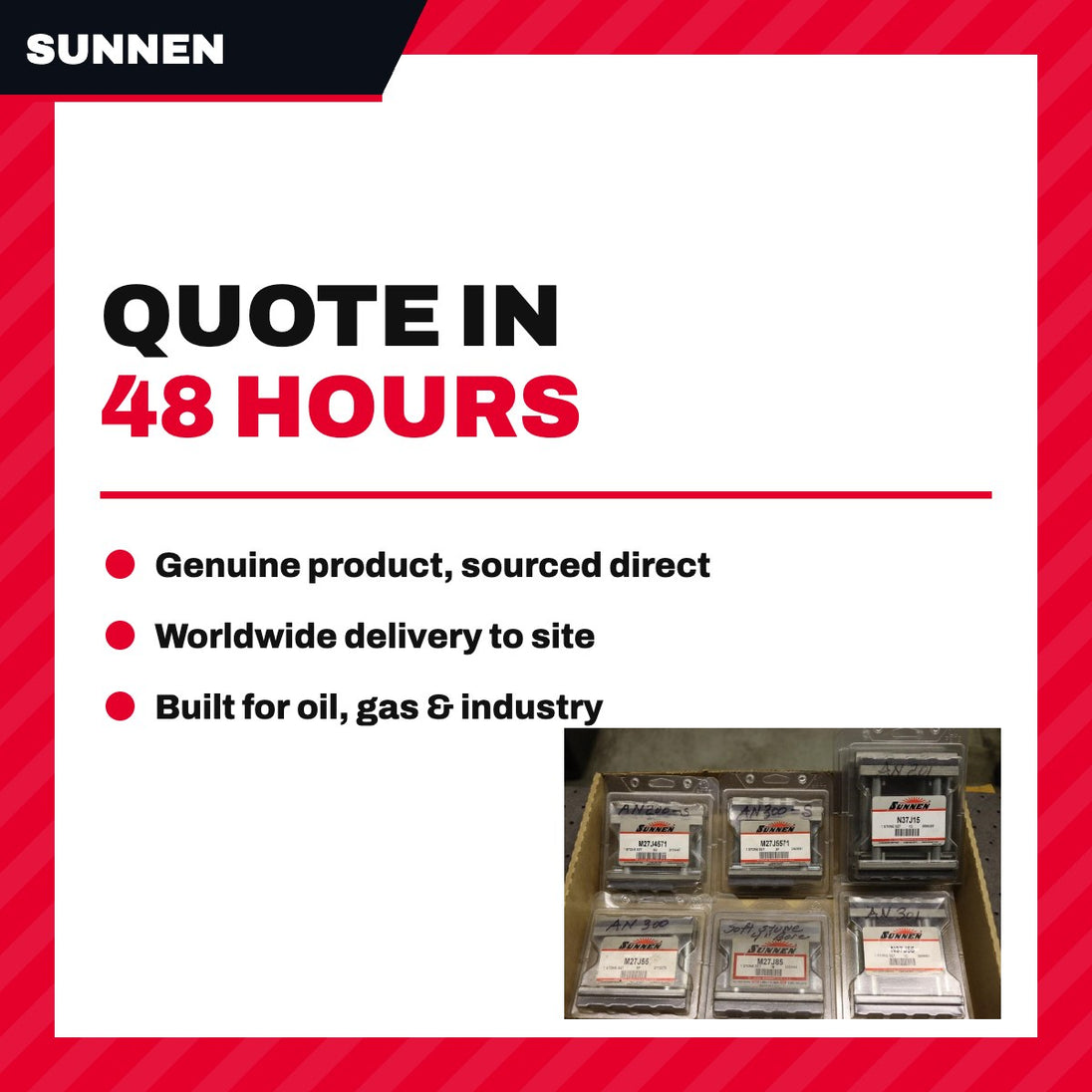 Sunnen S18-J67 – Stone Sets Part Number S18-J67