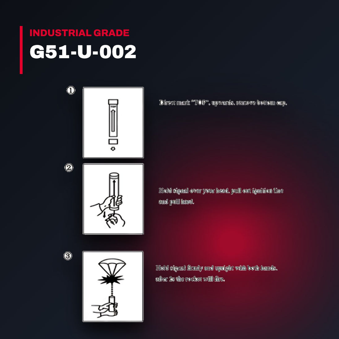 Survival Systems 094-3321 – Signal – Rocket Type, Red